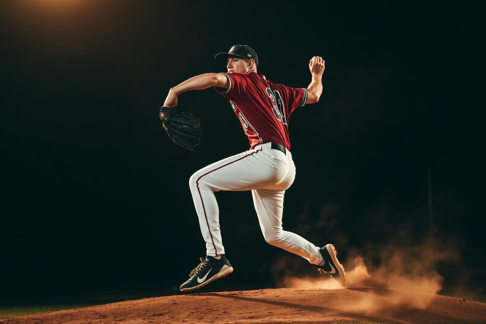 Pitcher mid windup